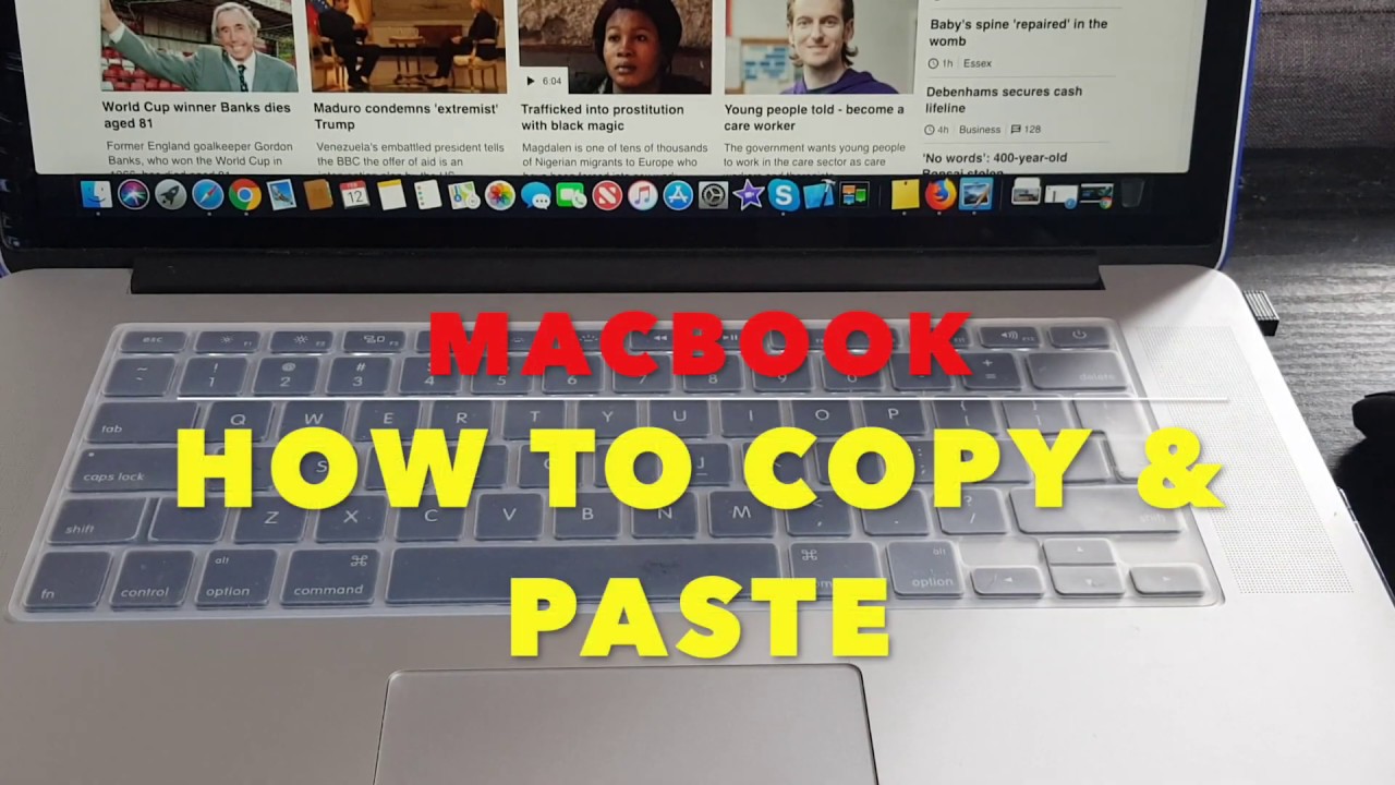 control for copy and paste on a mac